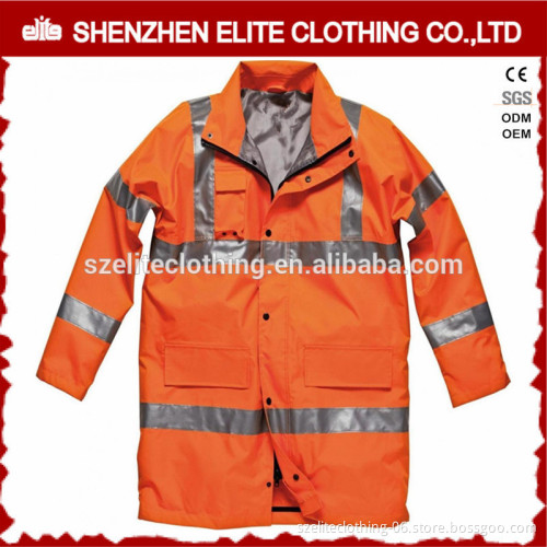 cheap waterproof custom polyester high visibility rain coats